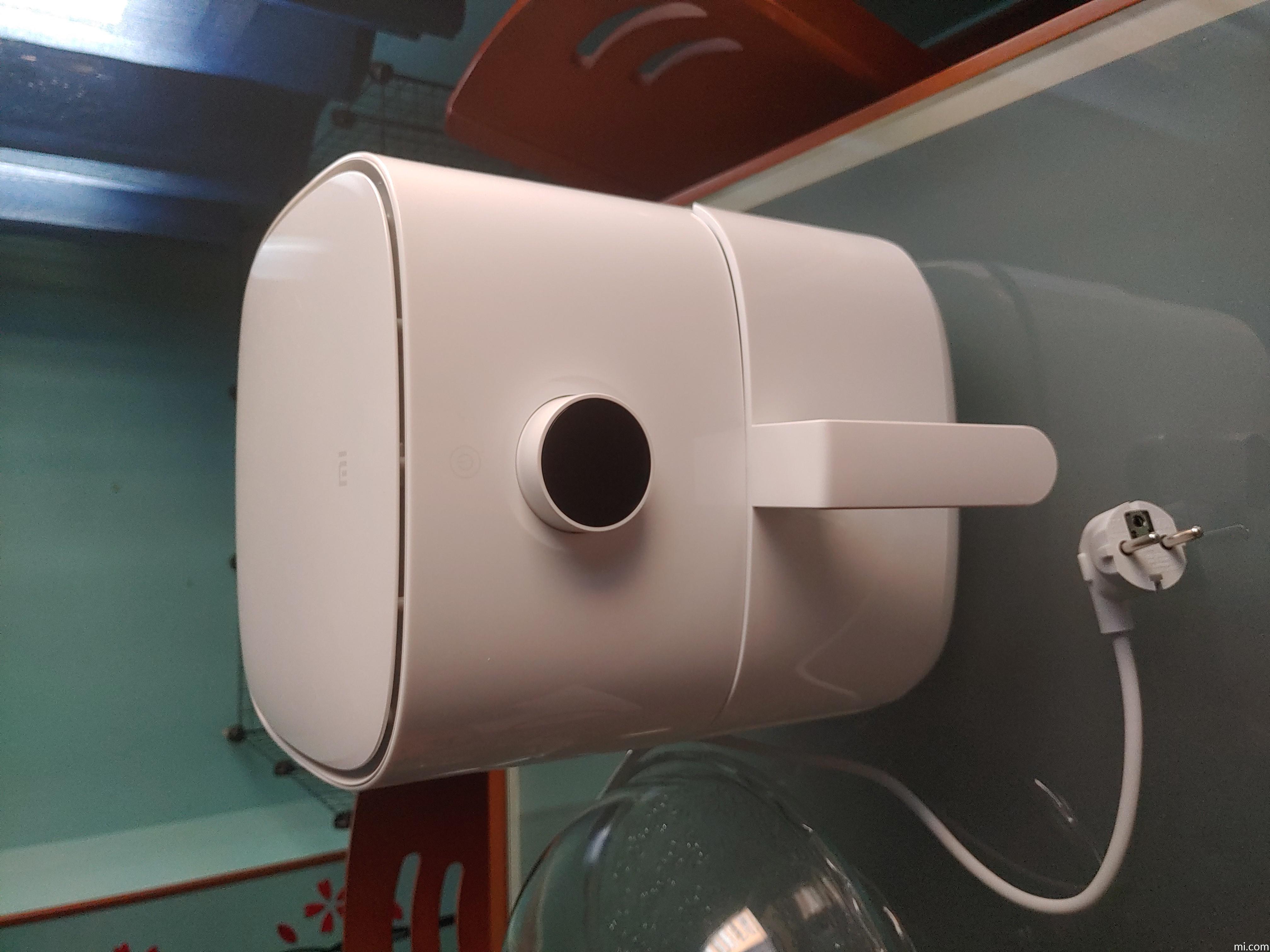 Freidora de aire  Xiaomi Mi Smart Air Fryer, 1500 W, 3.5 l, 40-200°C,  OLED, Control por voz, Blanco