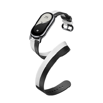 Xiaomi Smart Band 8 Double Wrap Strap Black and white 
