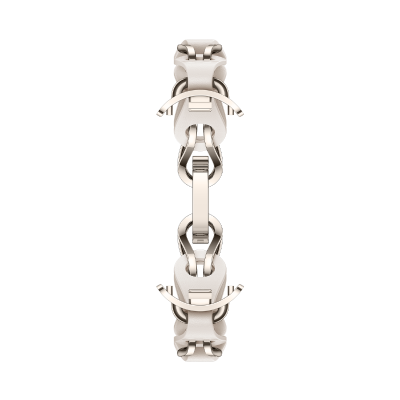 Original For Xiaomi Mi Band 8 Fashion Stainless Steel Bracelet (White)