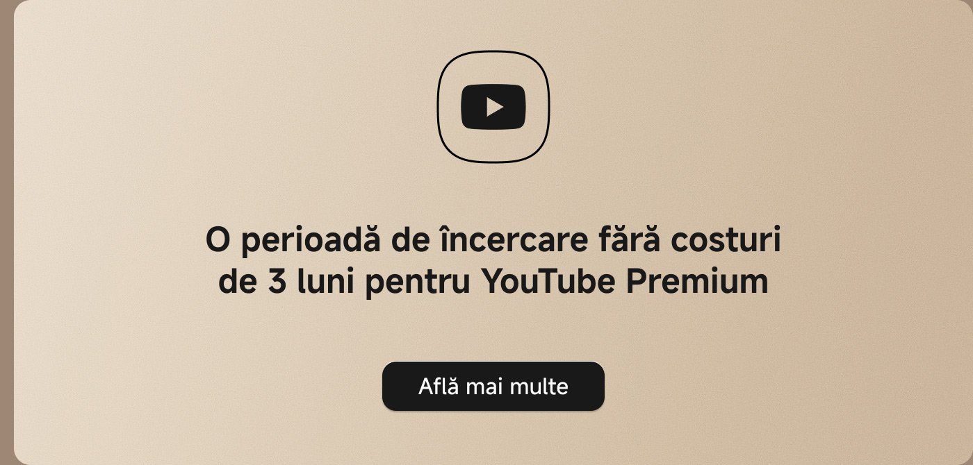 O perioadă de încercare gratuită de 3 luni pentru YouTube Premium. Află mai multe.