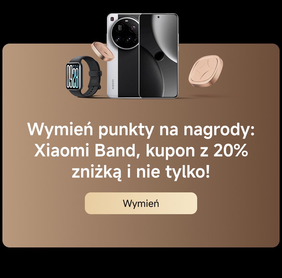 Wymień punkty na nagrody: Xiaomi Band, kupon z 20% zniżką i nie tylko!