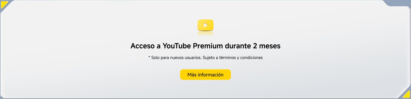 Reparación de pantalla gratuita: Un (1) servicio de sustitución o reparación de la pantalla gratuito en un plazo de 6 meses. Más información.