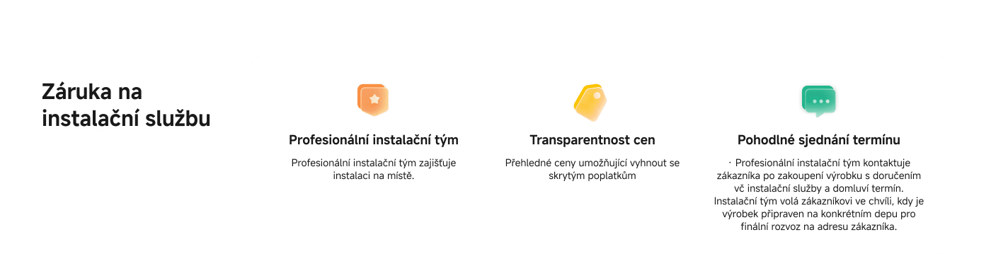 Profesionální instalační tým poskytuje služby instalace na místě, transparentní ceny zabraňují skrytým poplatkům a pohodlné rezervace zajišťují, že zákazníci mají služby k dispozici kdykoli.