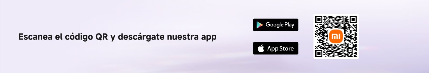 Escanea el código QR y descárgate nuestra app. Hay iconos para Google Play y App Store.