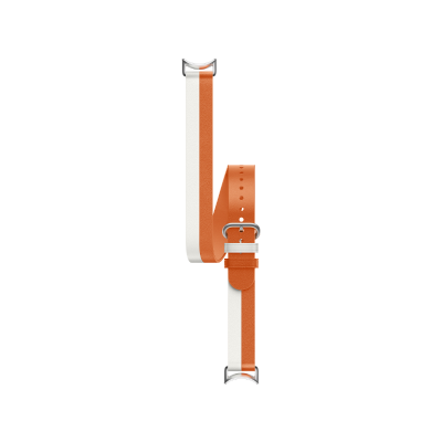 Xiaomi Dual-tone Leather Strap White and Orange