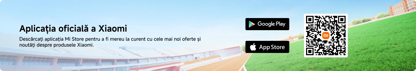 Aplicația oficială a Xiaomi. Descarcă aplicația Mi Store pentru a fi mereu la curent cu cele mai noi oferte și noutăți despre produsele Xiaomi.