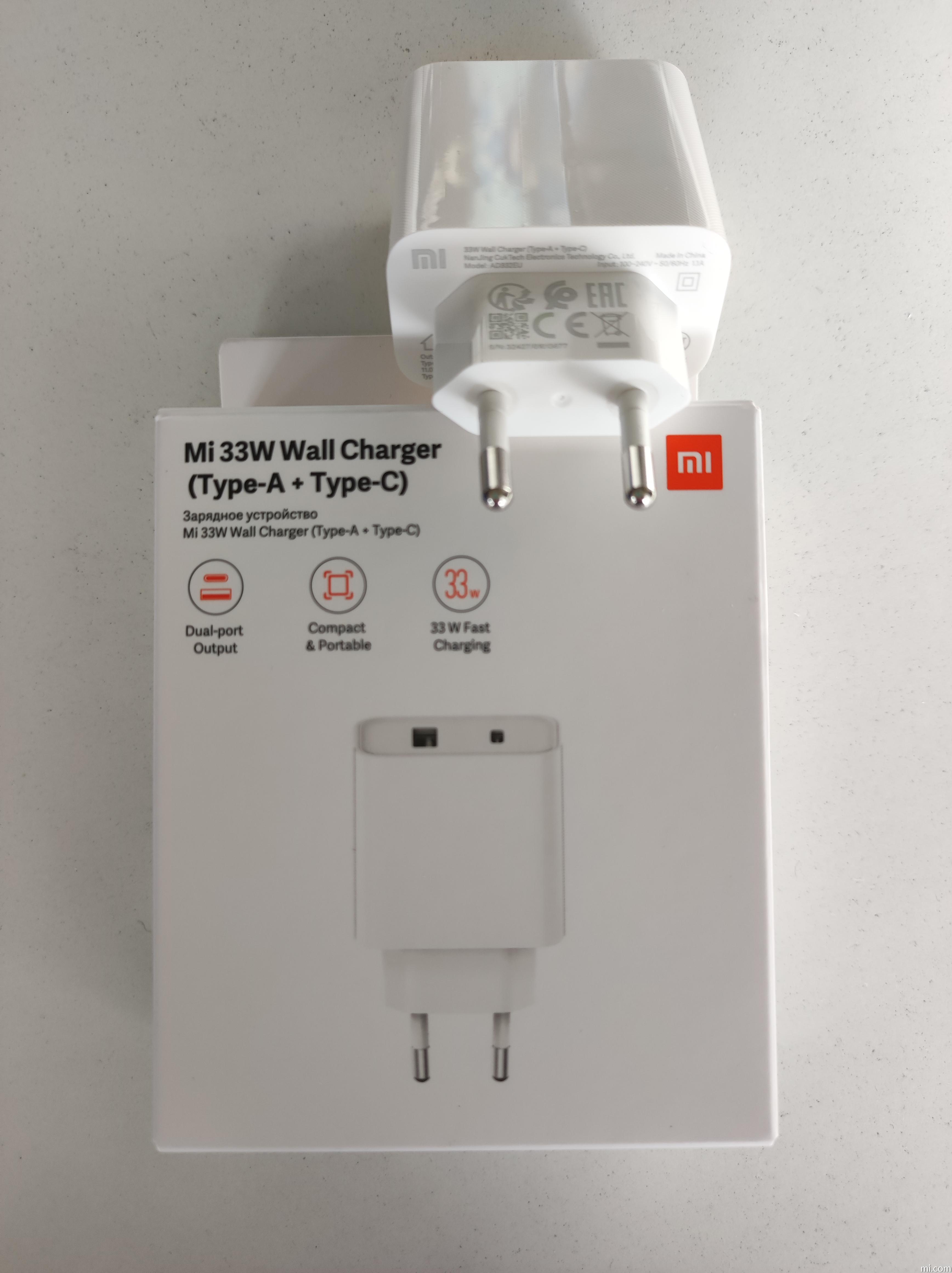 Cargador Compatible con Xiaomi Carga Rápida Turbo 33W Cable Tipo-C Redmi  Note 9 pro - Promart