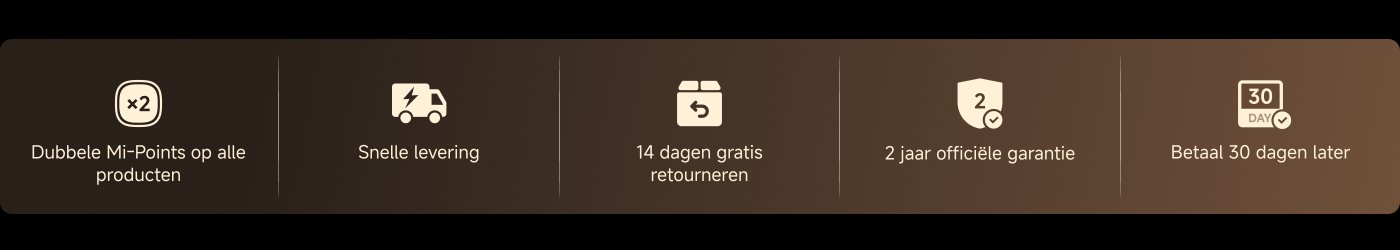 Verzamel en bespaar MI-punten, snelle levering, 14 dagen gratis retourneren, 2 jaar officiële garantie, betaling na 30 dagen.
