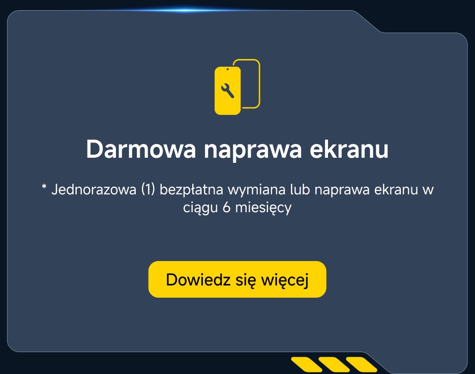 2-letnia gwarancja, 24-miesięczna gwarancja jakości. Dowiedz się więcej.