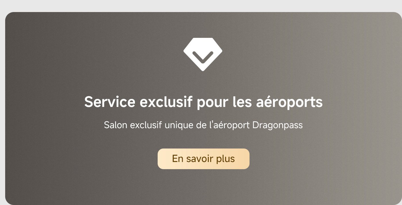 Service exclusif pour les aéroports