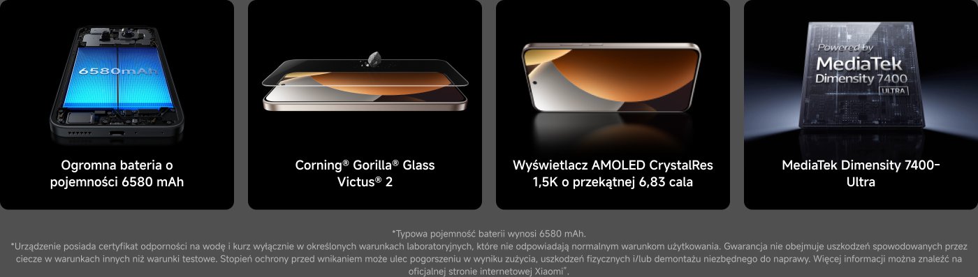 Snapdragon® 8 Elite Gen 5 nowej generacji, chipset VisionBoost D8. Ogromna bateria o pojemności 6500 mAh, ładowanie przewodowe 100 W i bezprzewodowe 50 W HyperCharge. 50 MP Light Fusion 950 z OIS, flagowy aparat z 5-krotnym zoomem. Świetne głośniki stereo, potężny subwoofer od Bose.