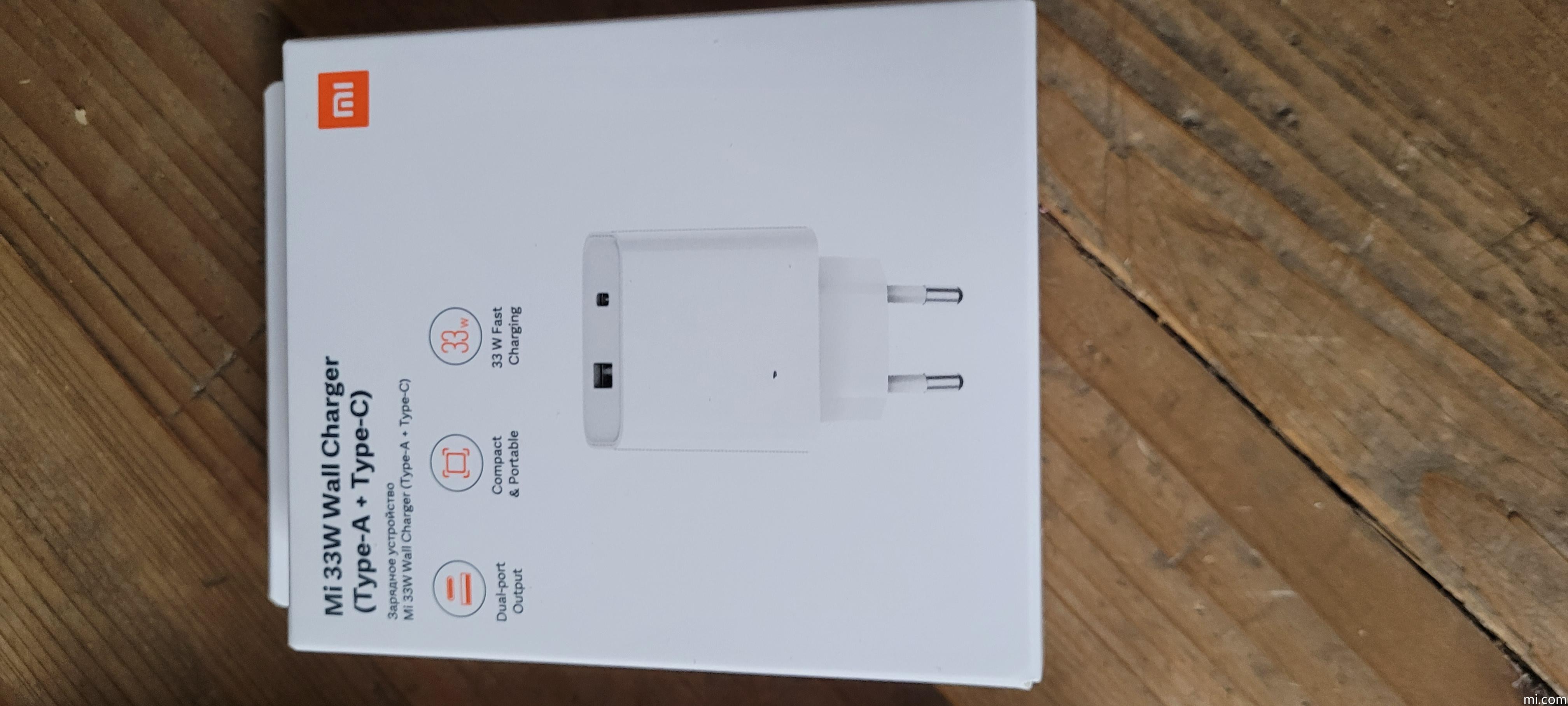 Mi 33W Wall Charger (Type-A + Type-C) - Xiaomi France