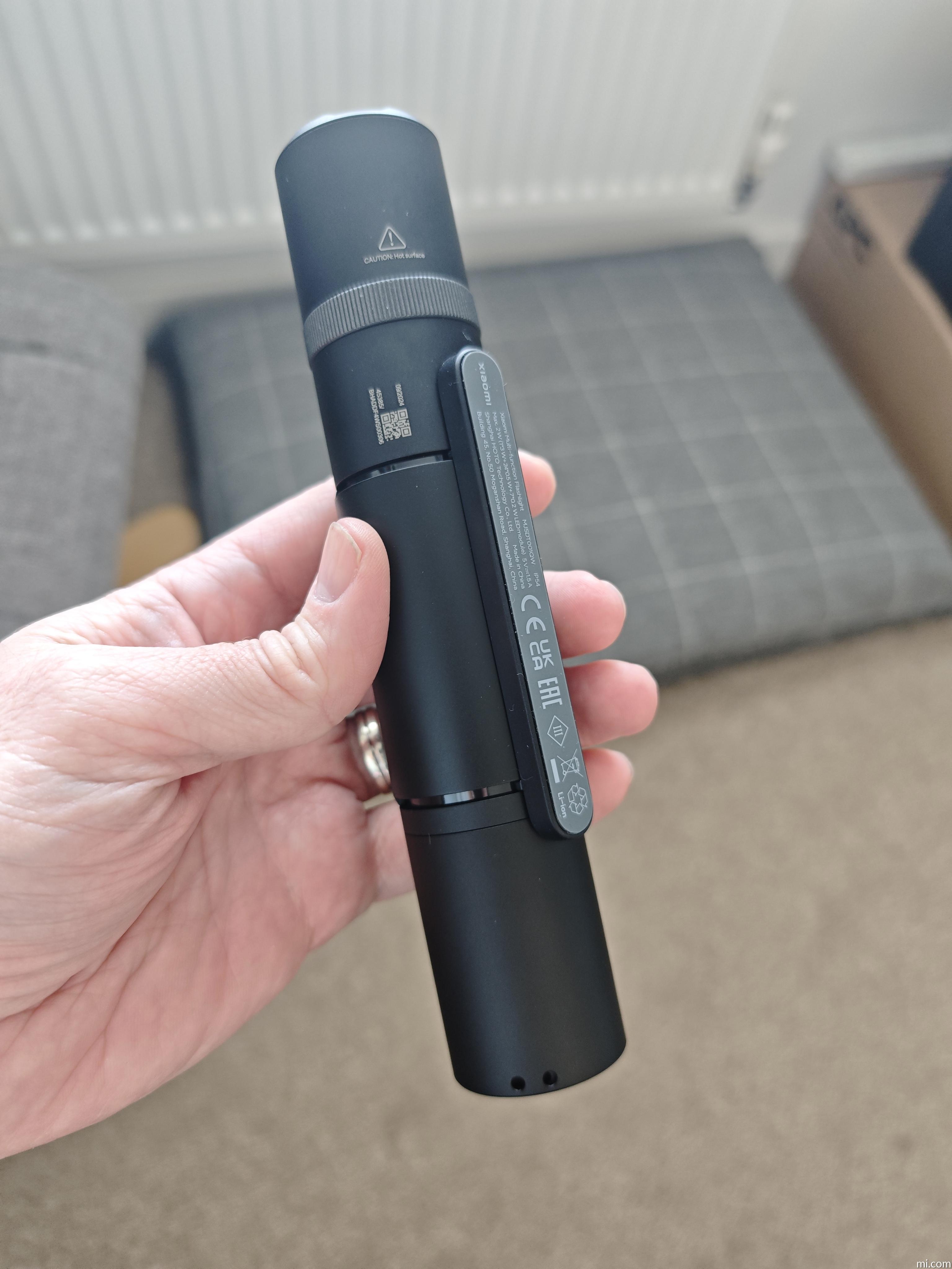 Lampe Torche LED Xiaomi Mijia Multifonction, Portable, Rechargeable, 18650