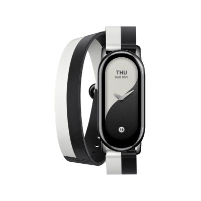 Xiaomi Smart Band 8 Double Wrap Strap - Black and white Černá