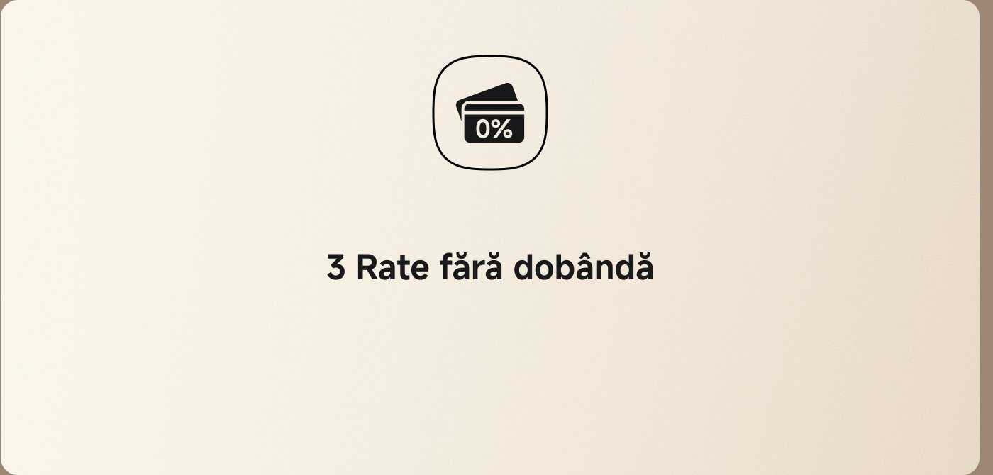 3 Rata fără dobândă