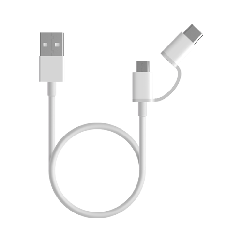 Mi 2-in-1 USB Cable (Micro USB to Type C) 
