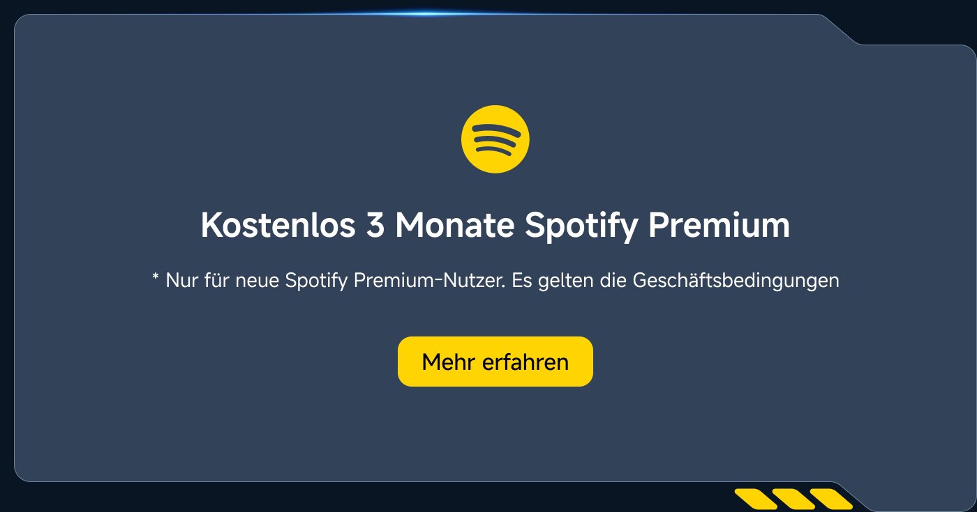 Kostenlos 3 Monate Spotify Premium. * Nur für neue Spotify Premium-Nutzer. Es gelten die Geschäftsbedingungen. Mehr erfahren.