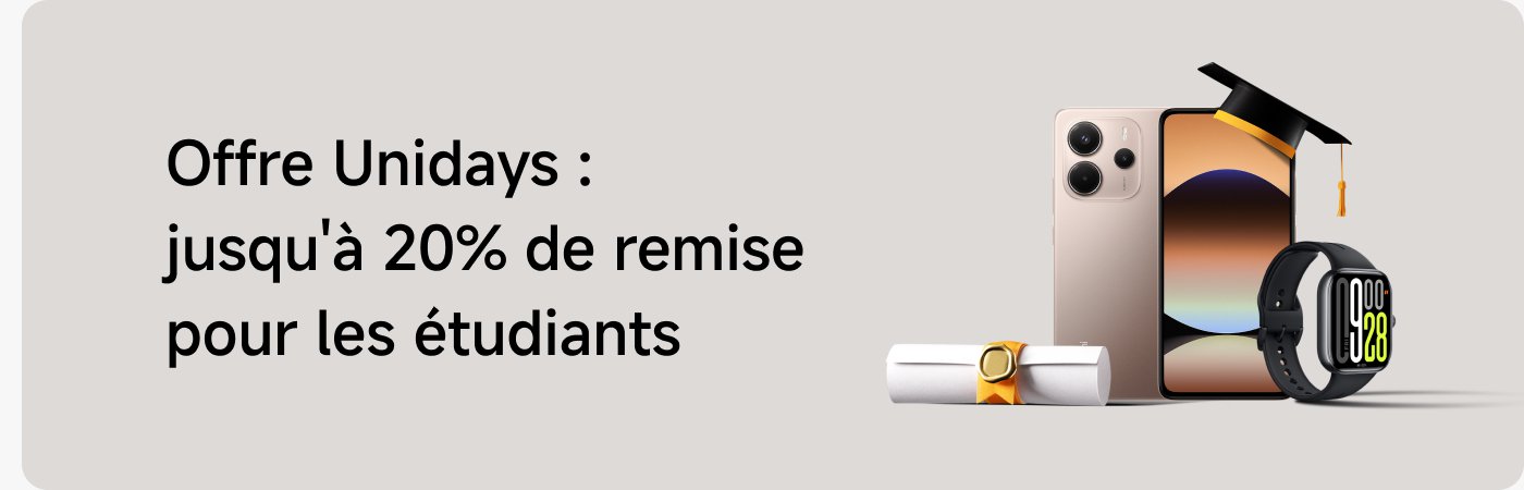 Réduction Unidays : les étudiants peuvent bénéficier de jusqu'à 20 % de réduction, en présentant leur téléphone, leur diplôme et leur montre intelligente.