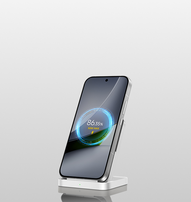 100W kabelové a 50W bezdrátové HyperCharge⁴ ⁵