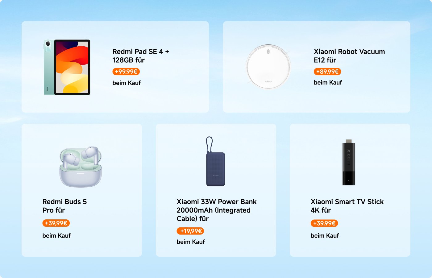 Mehr shoppen, mehr sparen. Gilt nur für Smartphones, Tablets (Xiaomi 15 Series ausgenommen). 150€ - 5€ | 250€ - 10€ | 300€ - 15€ | 400€ - 20€ | 500€ - 25€ | 600€ - 30€.