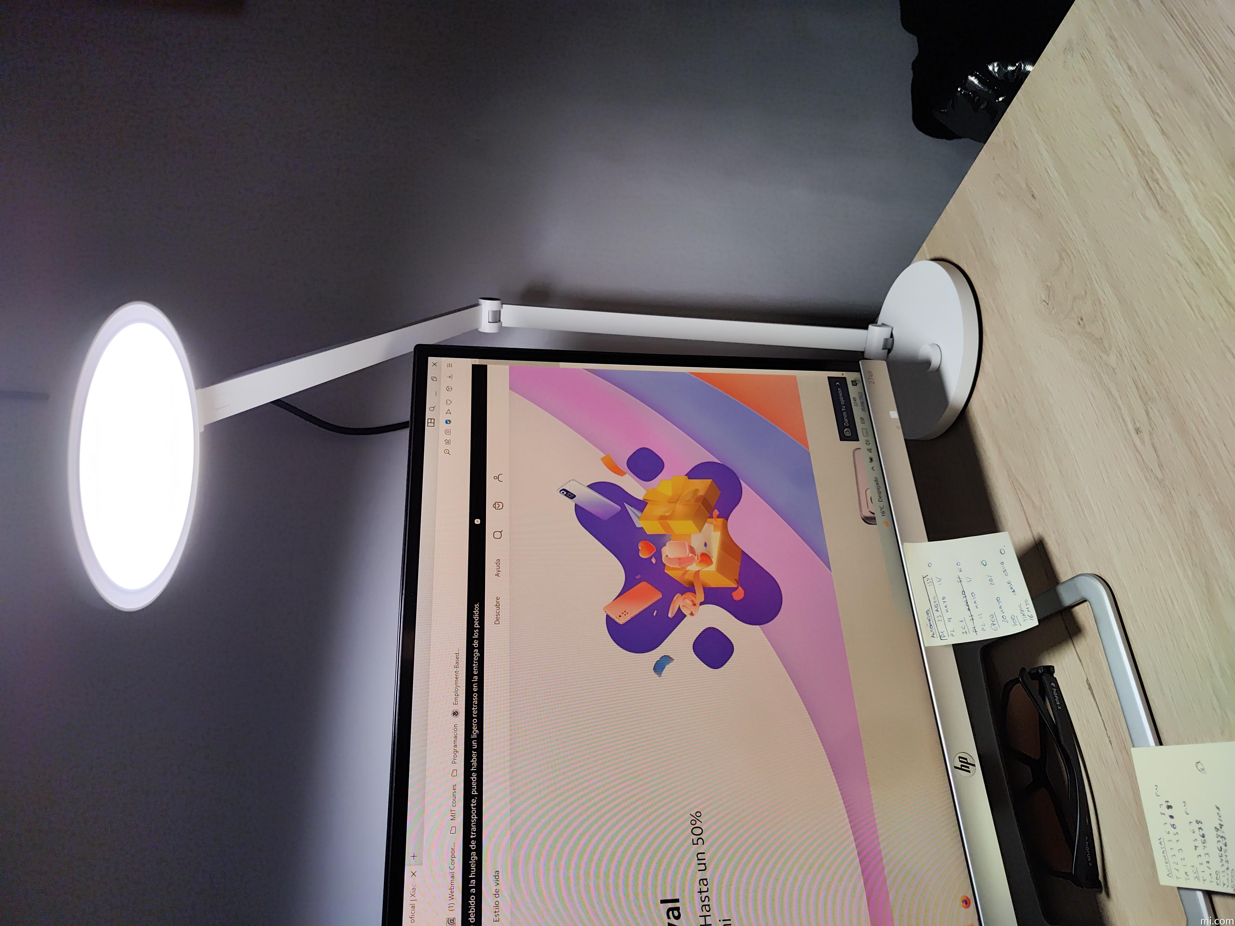 Xiaomi Mi LED Desk Lamp - Lámpara WiFi LED, Plástico, multicolor con  regulación de intensidad de luz : Xiaomi: .es: Iluminación
