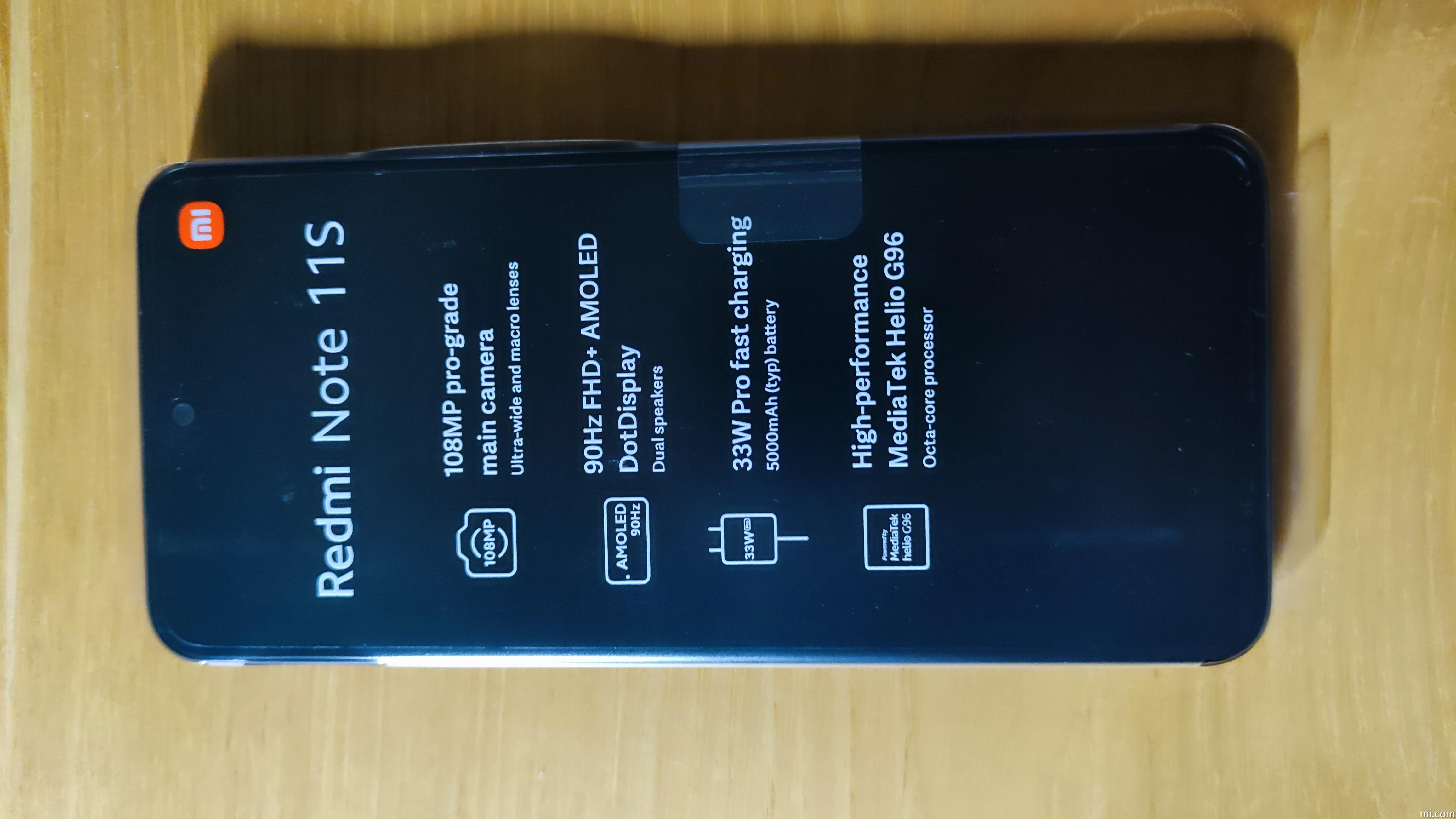 Xiaomi Redmi Note 11S - Smartphone de 6+64GB, Pantalla de 6.43” 90Hz FHD+  Amoled Dotdisplay, MediaTek Helio G96, Cámara Profesional de 108MP,  5000mAh, Twilight Blue : : Electrónica
