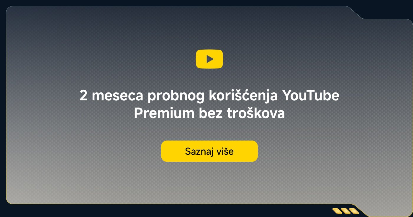 2 meseca probnog korišćenja YouTube Premium bez troškova. Saznaj više.
