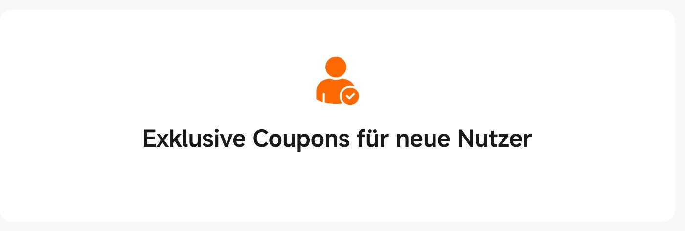Exklusive Coupons für neue Nutzer.