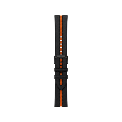 Xiaomi Watch Leather Strap Black Orange