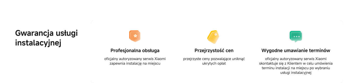 Informacje o oficjalnych usługach autoryzowanych Xiaomi, w tym profesjonalne usługi, przejrzystość cen oraz dogodna rezerwacja.