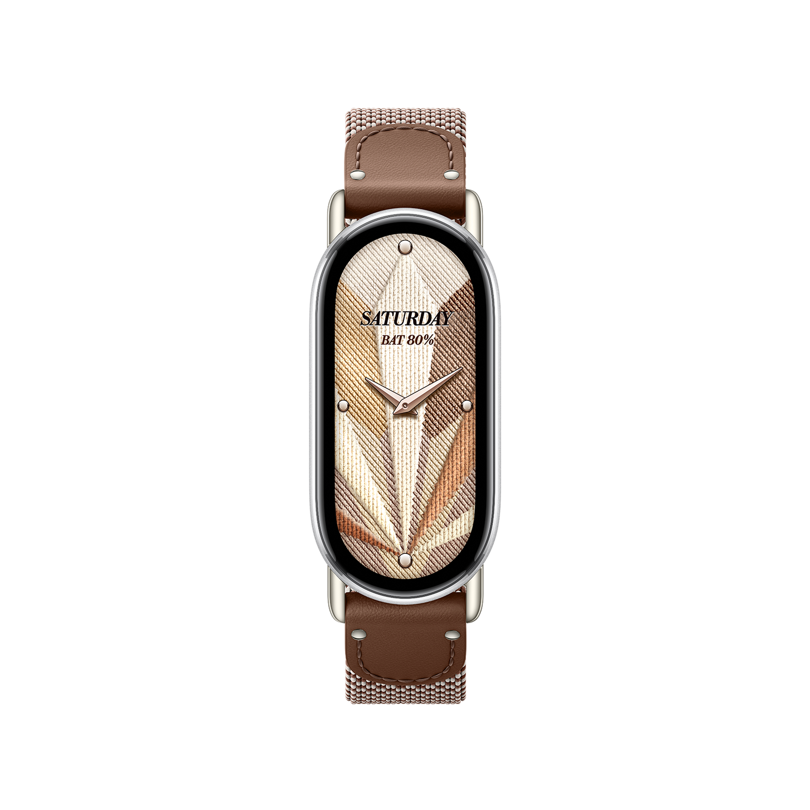 Xiaomi Bracelet en Soie Tressée Marron Plume
