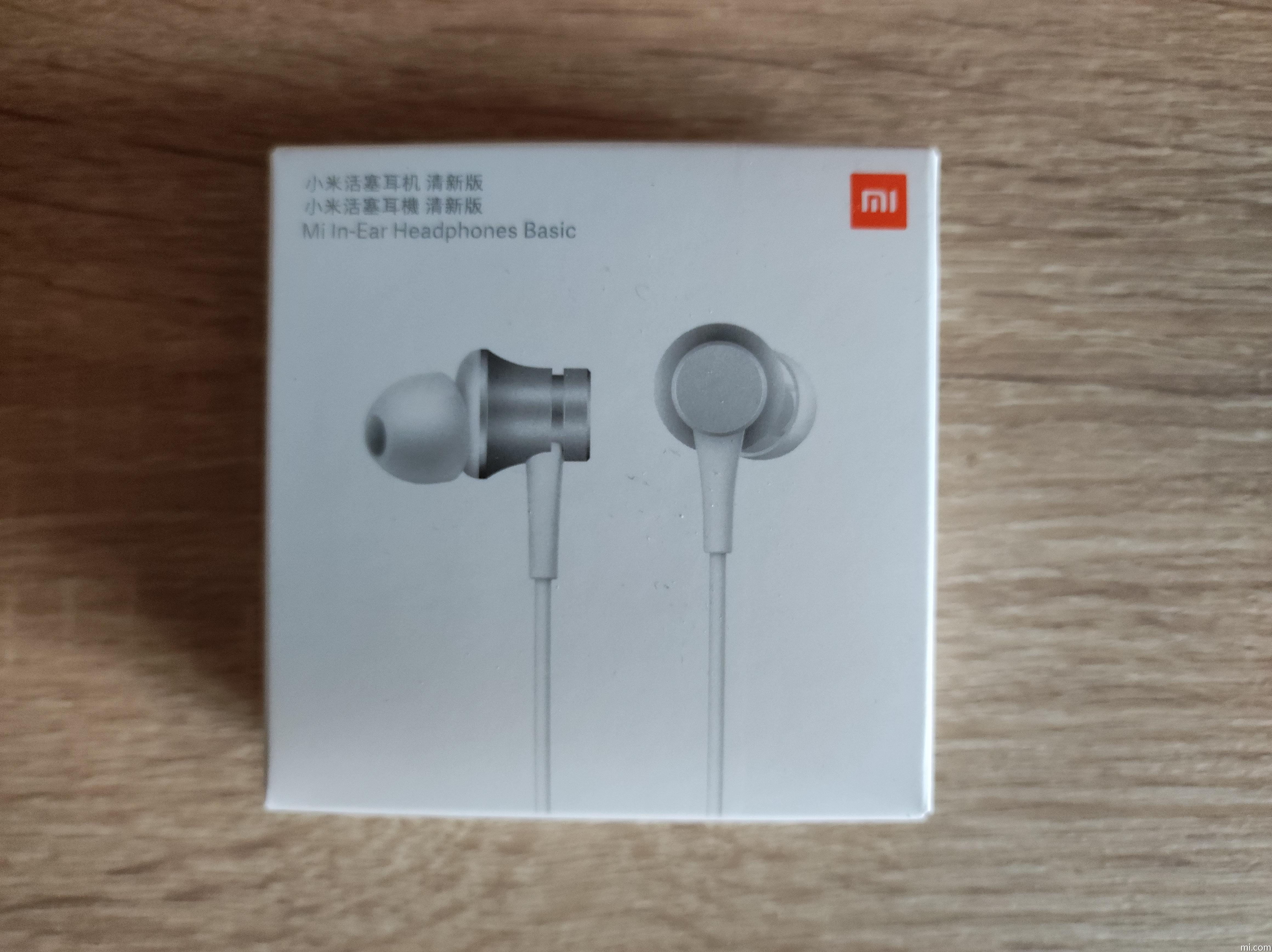 mi in ear headphones basic silver