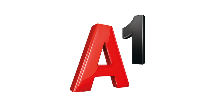 Crvena i crna kombinacija slova, koja sadrži veliko slovo "A" i broj "1".