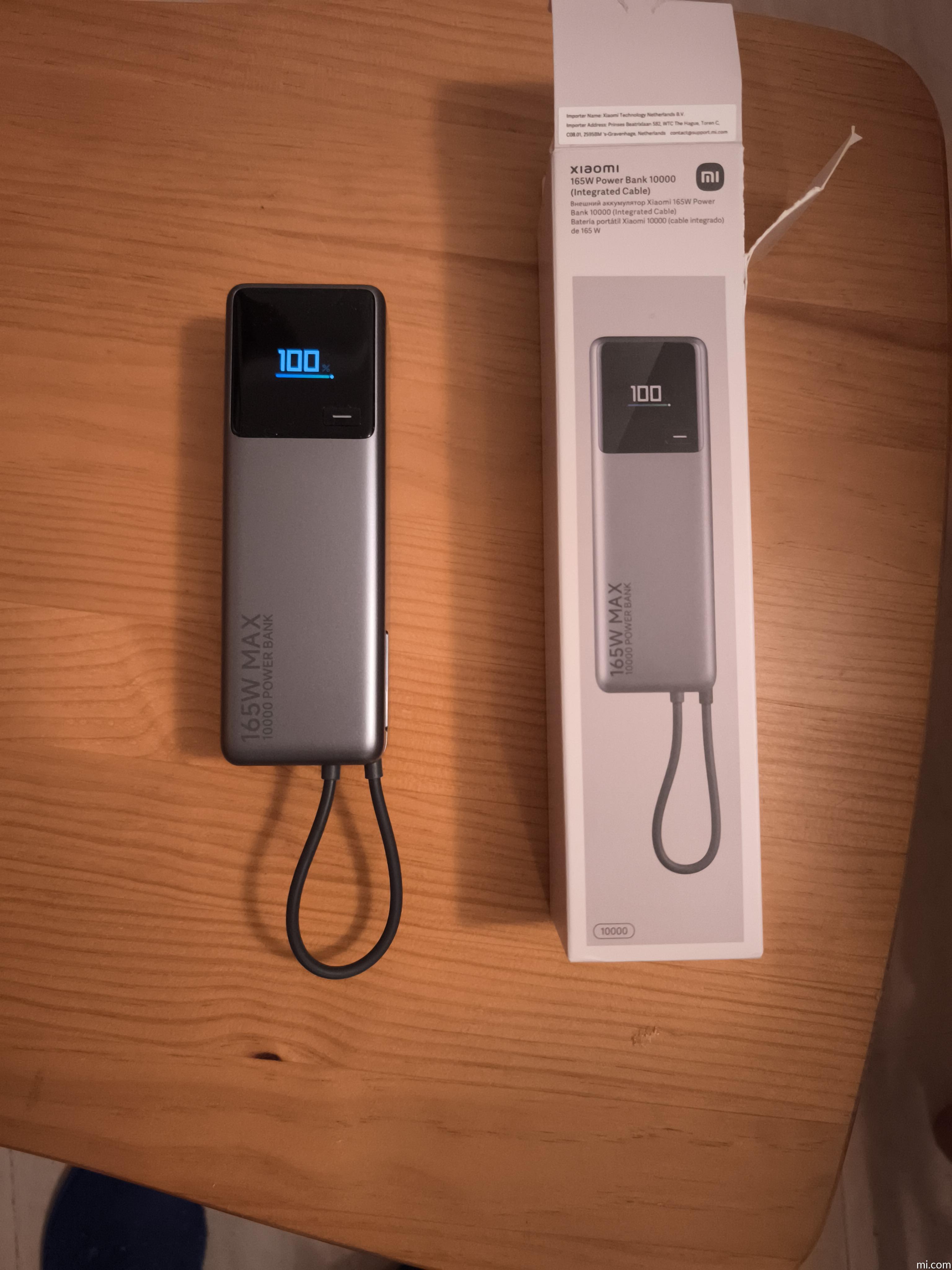 Xiaomi 165W Power Bank 10000mAh (Integrated Cable) - Xiaomi España