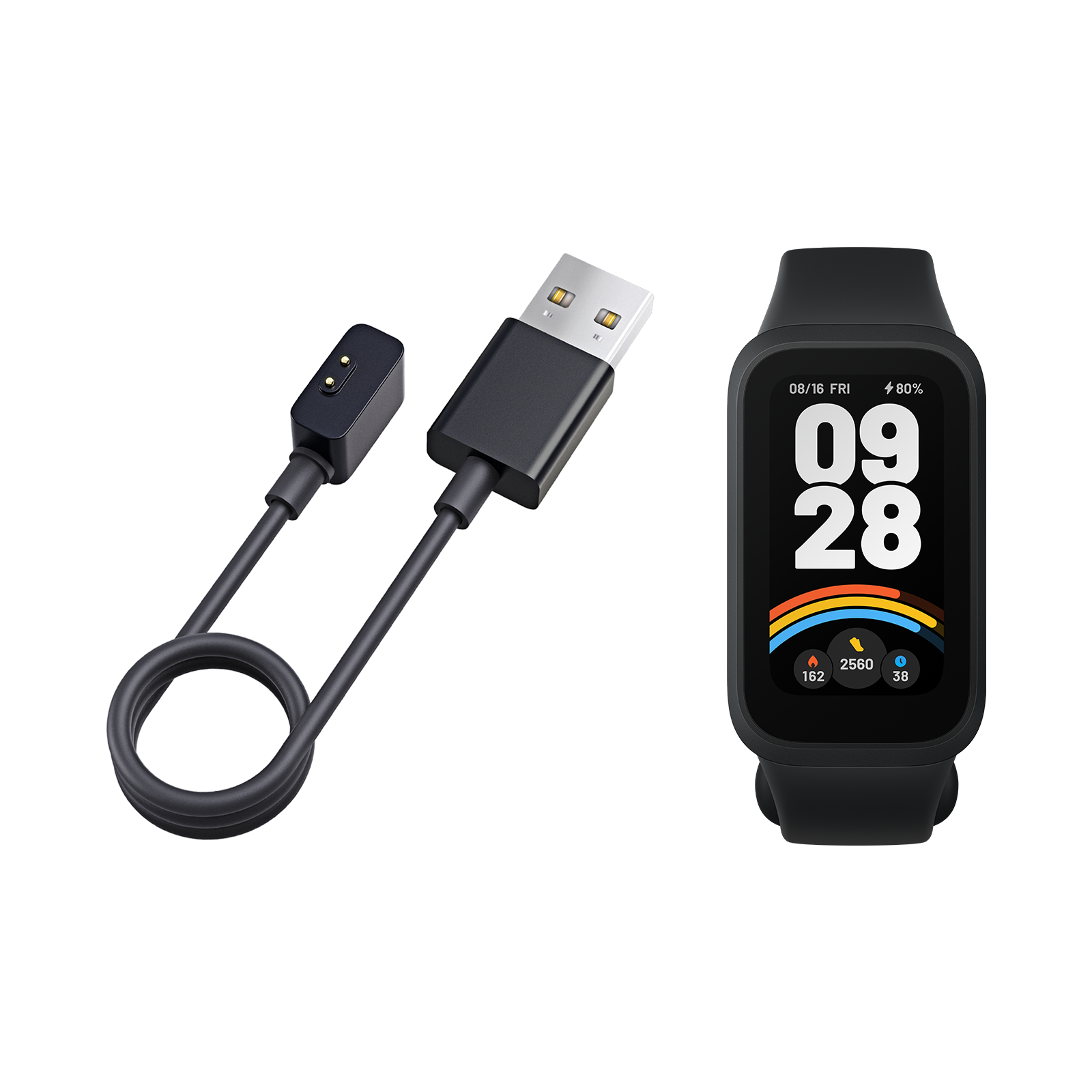 Xiaomi Smart Band 9 Active+Xiaomi Magnetic Charging Cable for Wearables 2