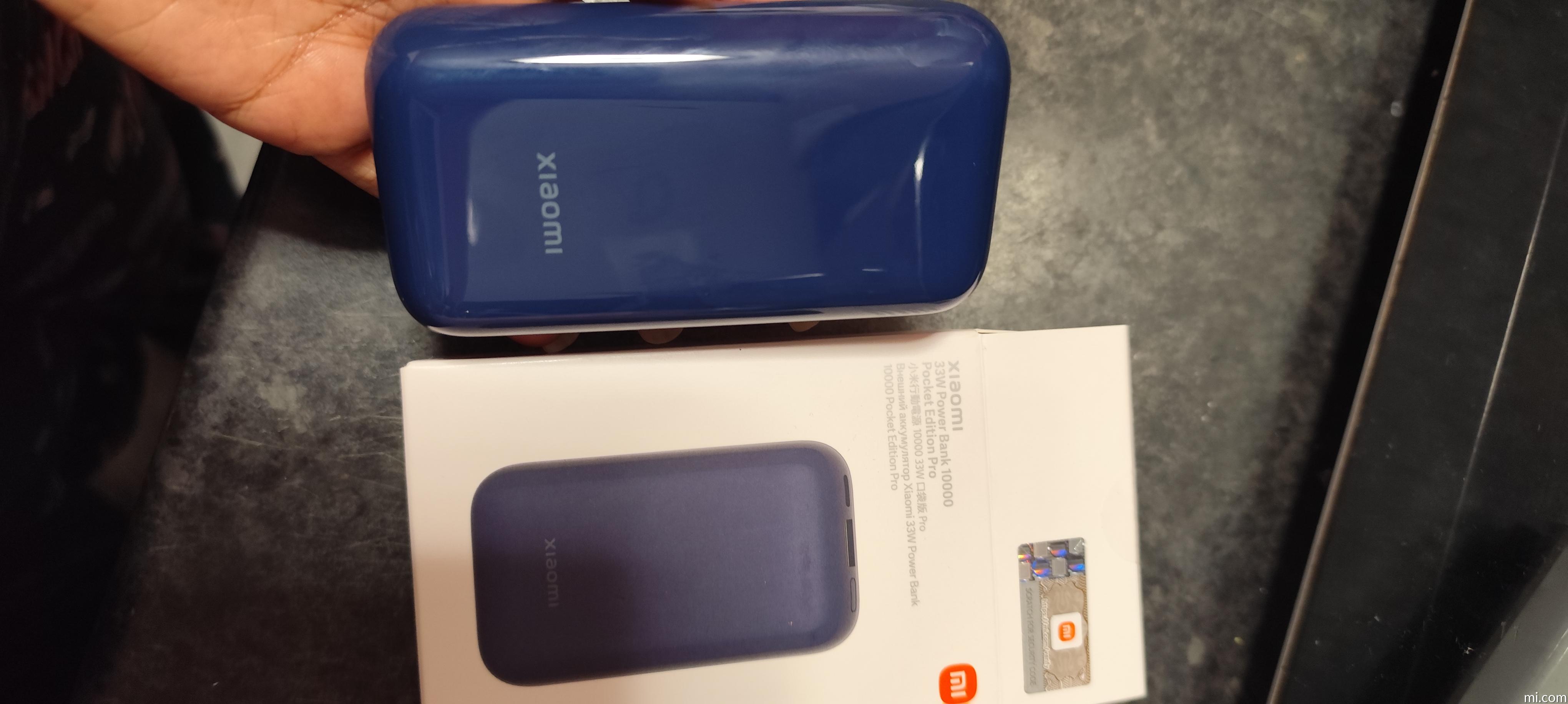 Xiaomi Power Bank 33W 10000 MAh Pocket Edition Pro – Blu, Ricarica Rapida E Wireless, Portatile